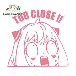 Earlfamily 13cm Dành Cho Gián Điệp x Gia Đình Anya Peeker Xe Dán Anime Windows Xe Máy Decal Chống Thấm Nước RV JDM Phụ Kiện Xe Hơi