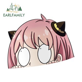 Earlfamily 13cm Dành Cho Gián Điệp x Gia Đình Anya Peeker Xe Dán Anime Windows Xe Máy Decal Chống Thấm Nước RV JDM Phụ Kiện Xe Hơi