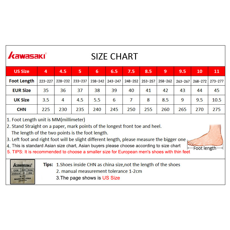 Kawasaki Giày Thể Thao Chống Trượt Thoáng Khí k-086 Thời Trang Phong Cách Cho Nam / Nữ