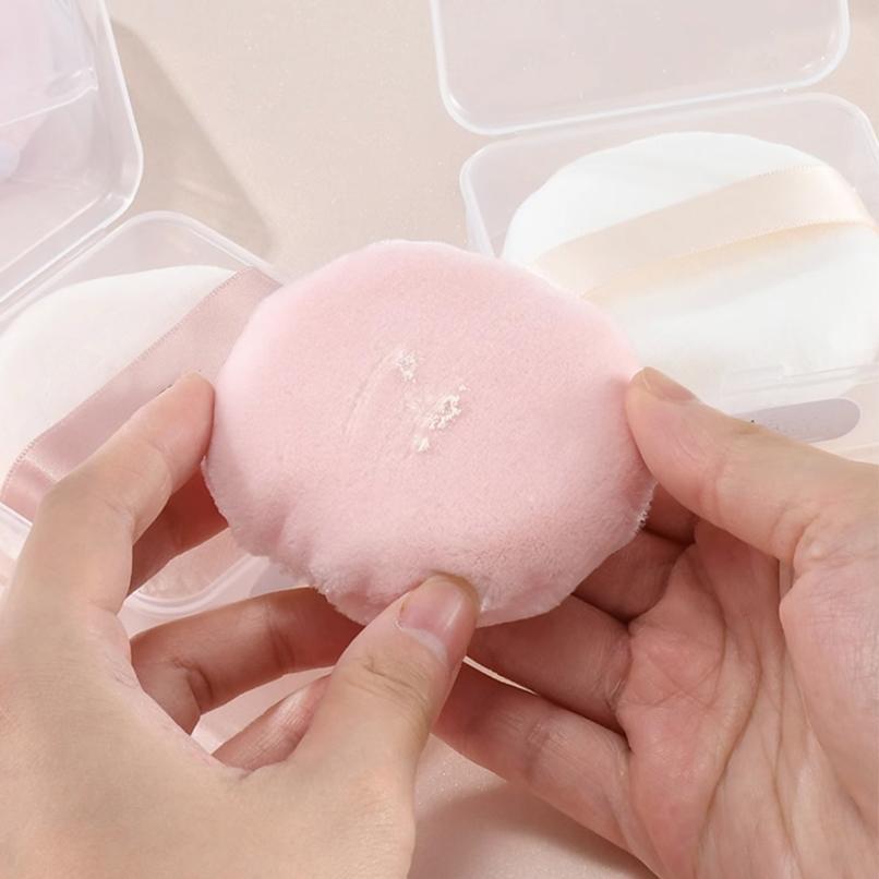 1 Miếng Mút Trang Điểm Hai Mặt Siêu Mềm Pha Lê Hfp Pink