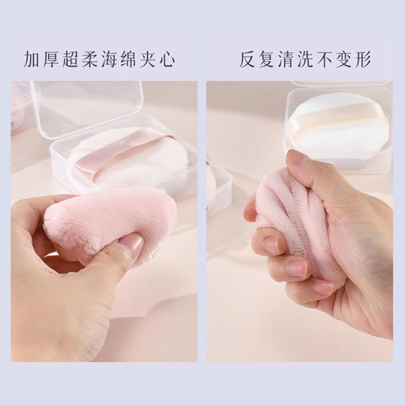 1 Miếng Mút Trang Điểm Hai Mặt Siêu Mềm Pha Lê Hfp Pink