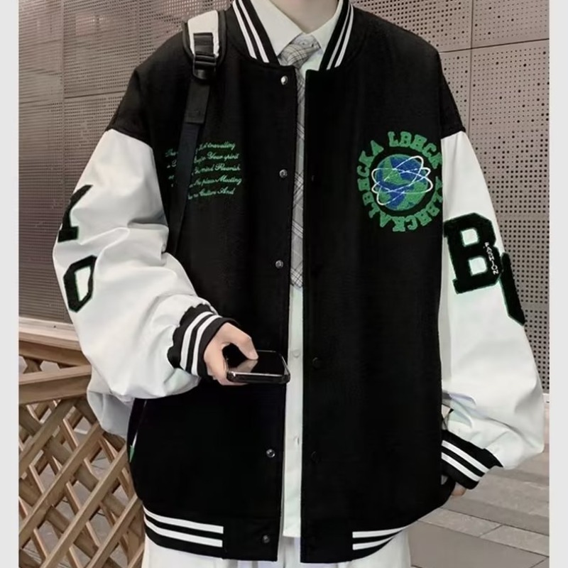Áo Khoác Bóng Chày Thời Trang Phong Cách Hàn Quốc Cho Nam