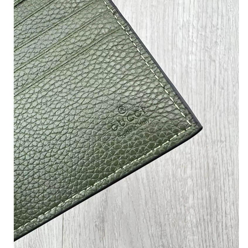 Ví gucci Chính Hãng 100% Màu Xanh Lá Đậm Phong Cách Doanh Nhân Thời Trang Cho Nam 739475 Hộp