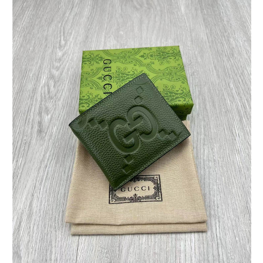 Ví gucci Chính Hãng 100% Màu Xanh Lá Đậm Phong Cách Doanh Nhân Thời Trang Cho Nam 739475 Hộp