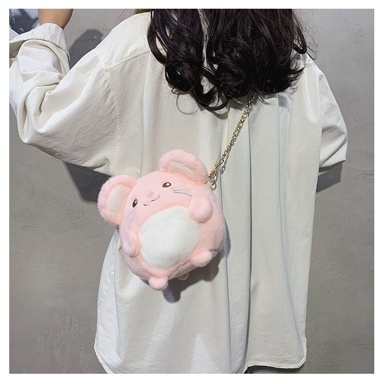 Moweikaidi Túi Đeo Chéo Hình Búp Bê Hoạt Hình Nhồi Bông Phong Cách lolita Hàn Quốc Dễ Thương Cho Nữ