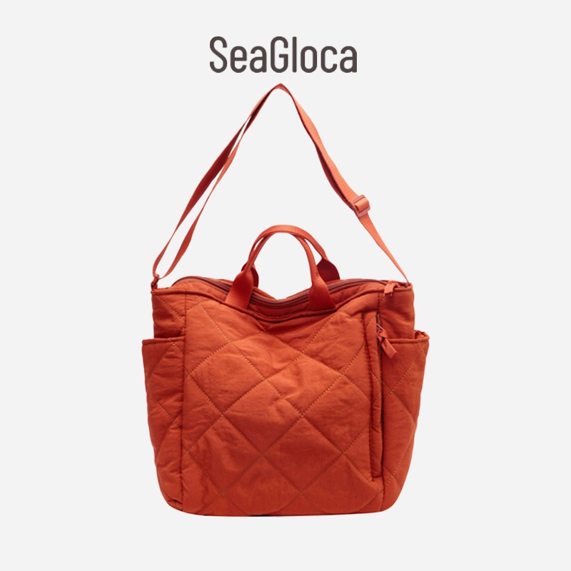 Túi Tote Đeo Vai Sợi Nylon Chần Bông Thời Trang Mới Cho Nữ