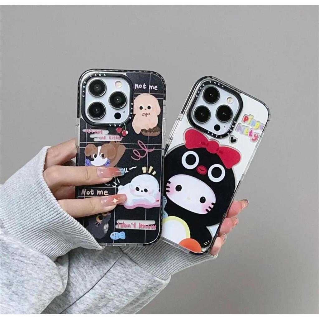 Ốp Điện Thoại tpu Mềm Chống Sốc Trong Suốt Màu laser In Hình Mèo Dễ Thương Cho iphone15 11 11 15pro