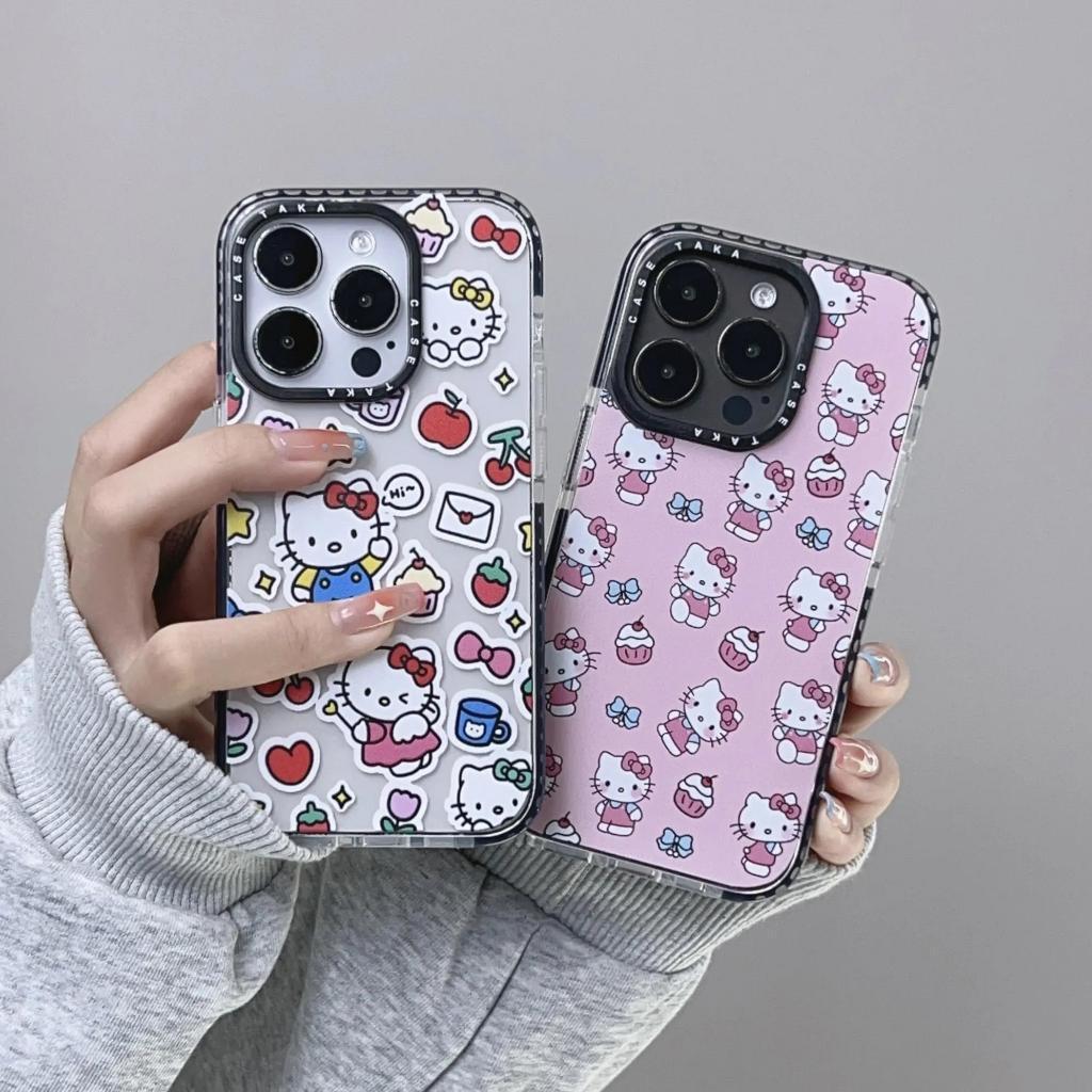 Ốp Điện Thoại tpu Mềm Chống Sốc Trong Suốt Màu laser In Hình Mèo Dễ Thương Cho iphone15 11 11 15pro