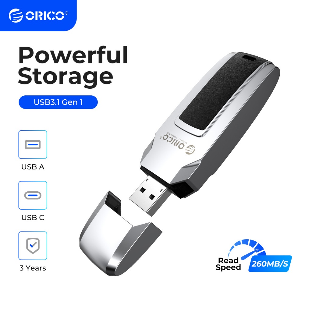Orico Ổ Đĩa Flash USB 3.0 Lên Đến 260MB / s 128GB / 256GB / Hỗ Trợ Windows MacoS Bằng Kim Loại Chống Thấm Nước