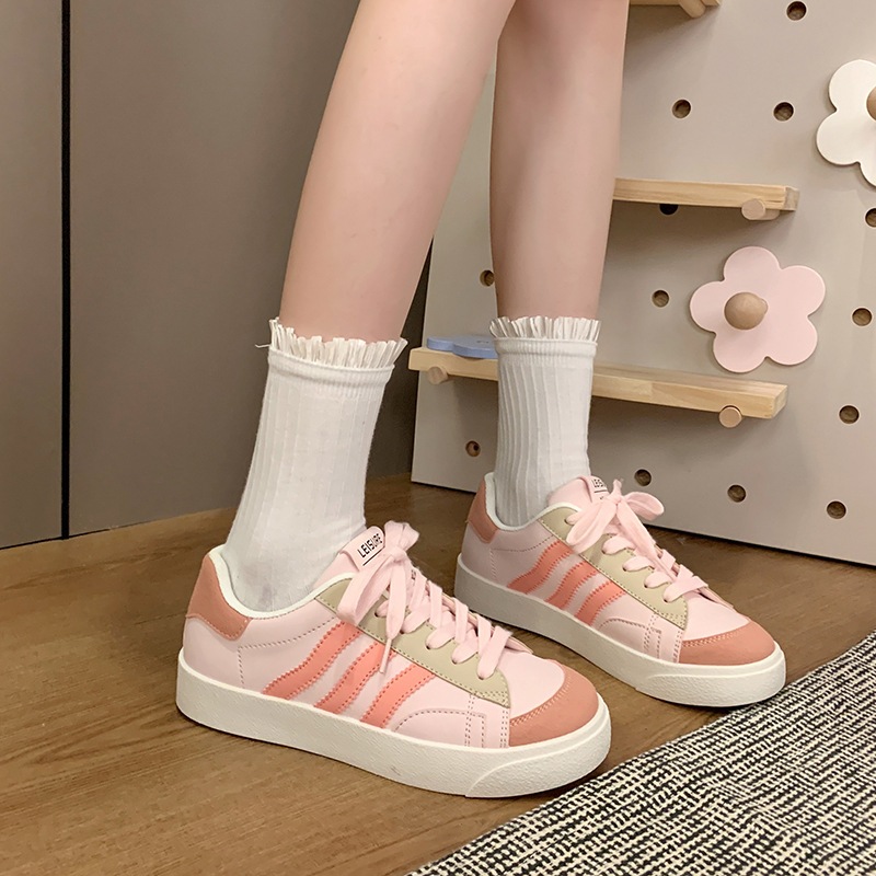 Renben Giày Thể Thao Đế Bằng Siêu Nhẹ Phong Cách retro Thời Trang Cho Nữ