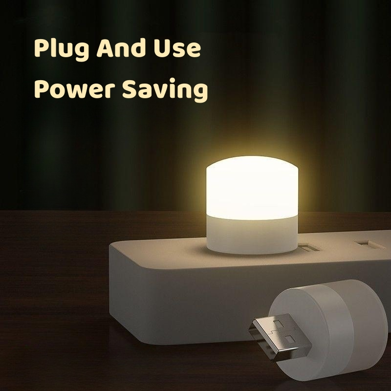 HOMFUL Đèn LED di động mini USB Night Light BEA303