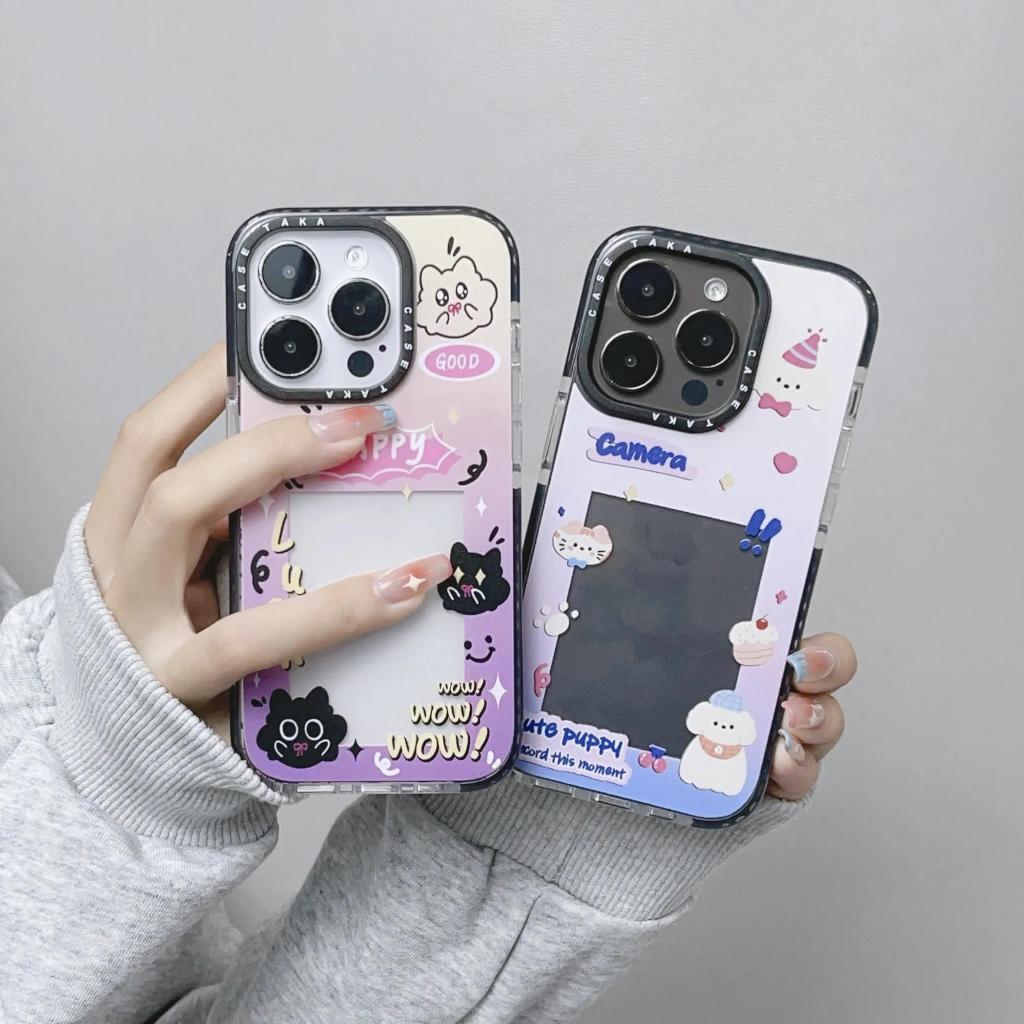 Ốp Điện Thoại tpu Mềm Chống Sốc Trong Suốt Màu laser In Hình Mèo Dễ Thương Cho iphone15 11 11 15pro