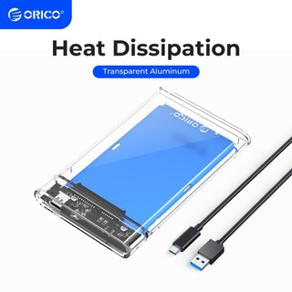 Hộp đựng ổ cứng HDD ORICO 2179U3 2.5 inch nối SATA sang USB 3.0 5gbps bằng nhôm trong suốt