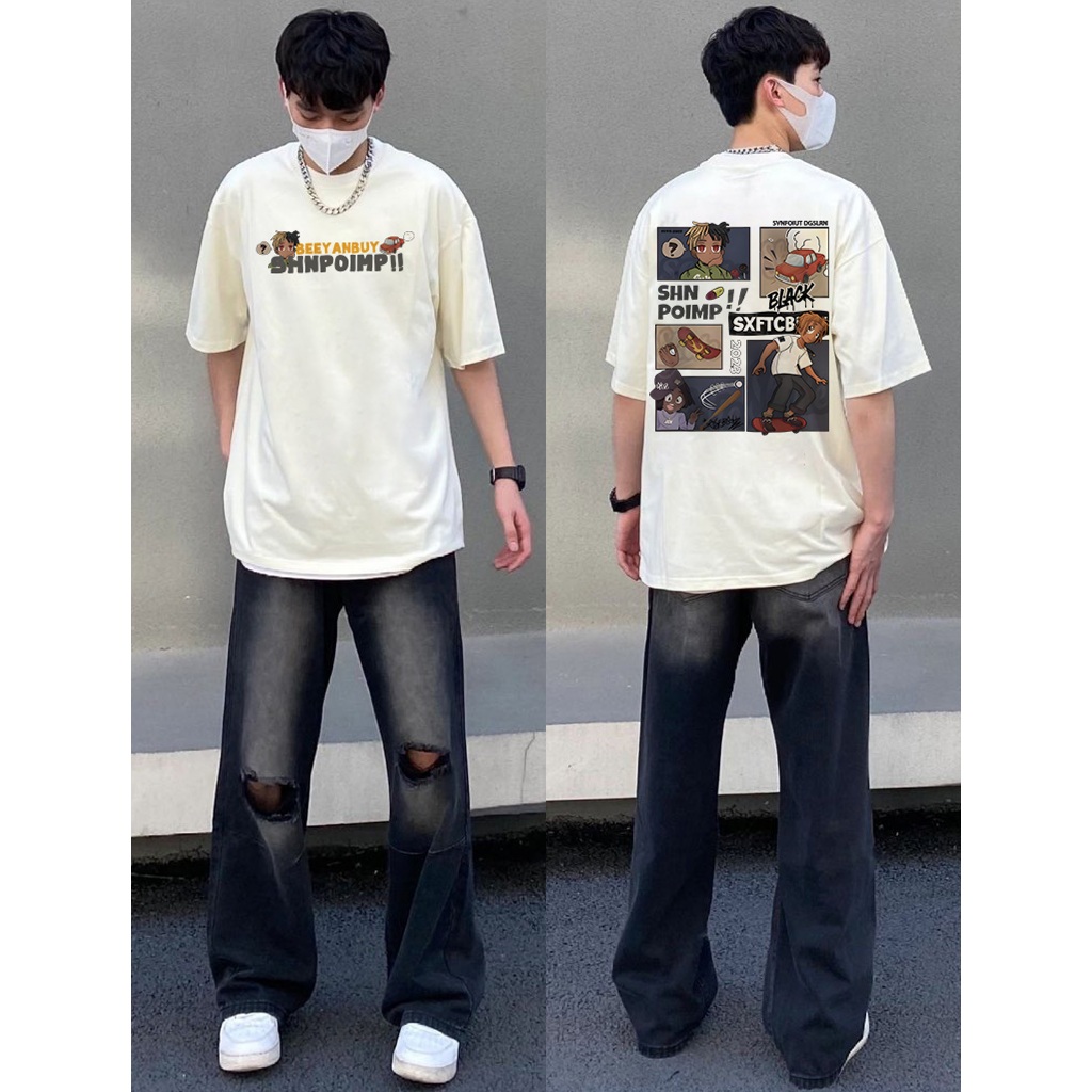 Áo Thun Nam Ngắn Tay plus size In Hình Quả Lê