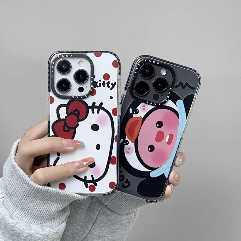 Ốp Điện Thoại tpu Mềm Chống Sốc Trong Suốt Màu laser In Hình Mèo Dễ Thương Cho iphone15 11 11 15pro