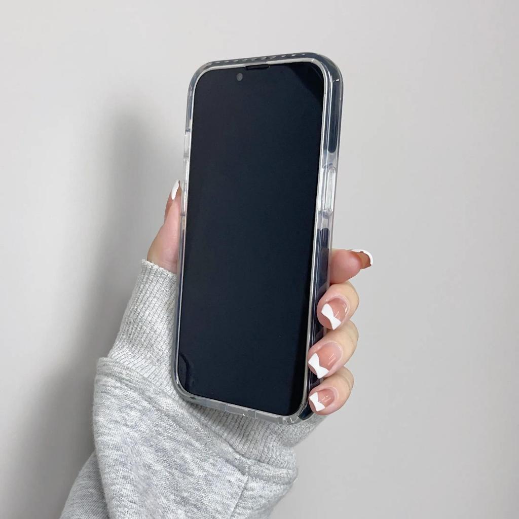 Ốp Điện Thoại tpu Mềm Chống Sốc Trong Suốt Màu laser In Hình Mèo Dễ Thương Cho iphone15 11 11 15pro