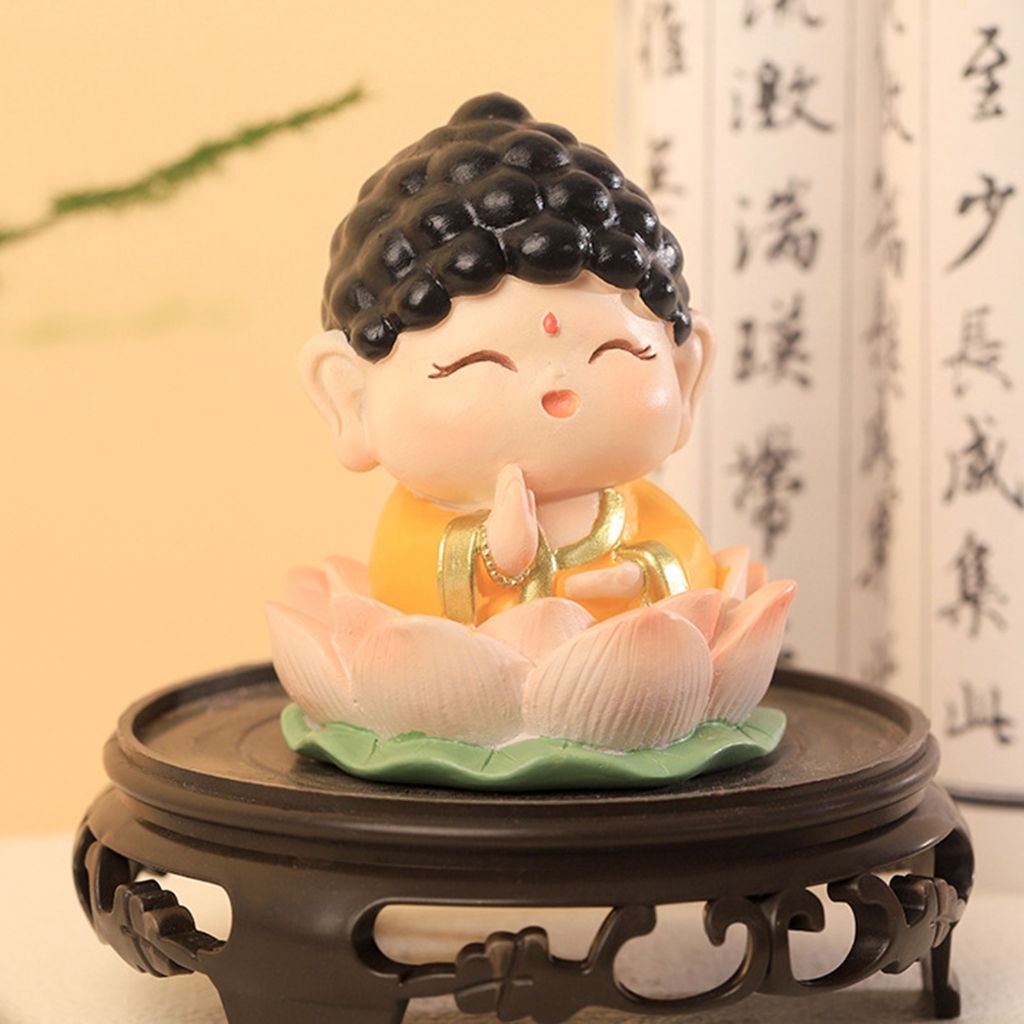 Dễ Thương Tượng Phật Nhỏ Để Bàn Trang Trí Nội Thất Xe Hơi Trang Trí Văn Phòng / Khách Sạn