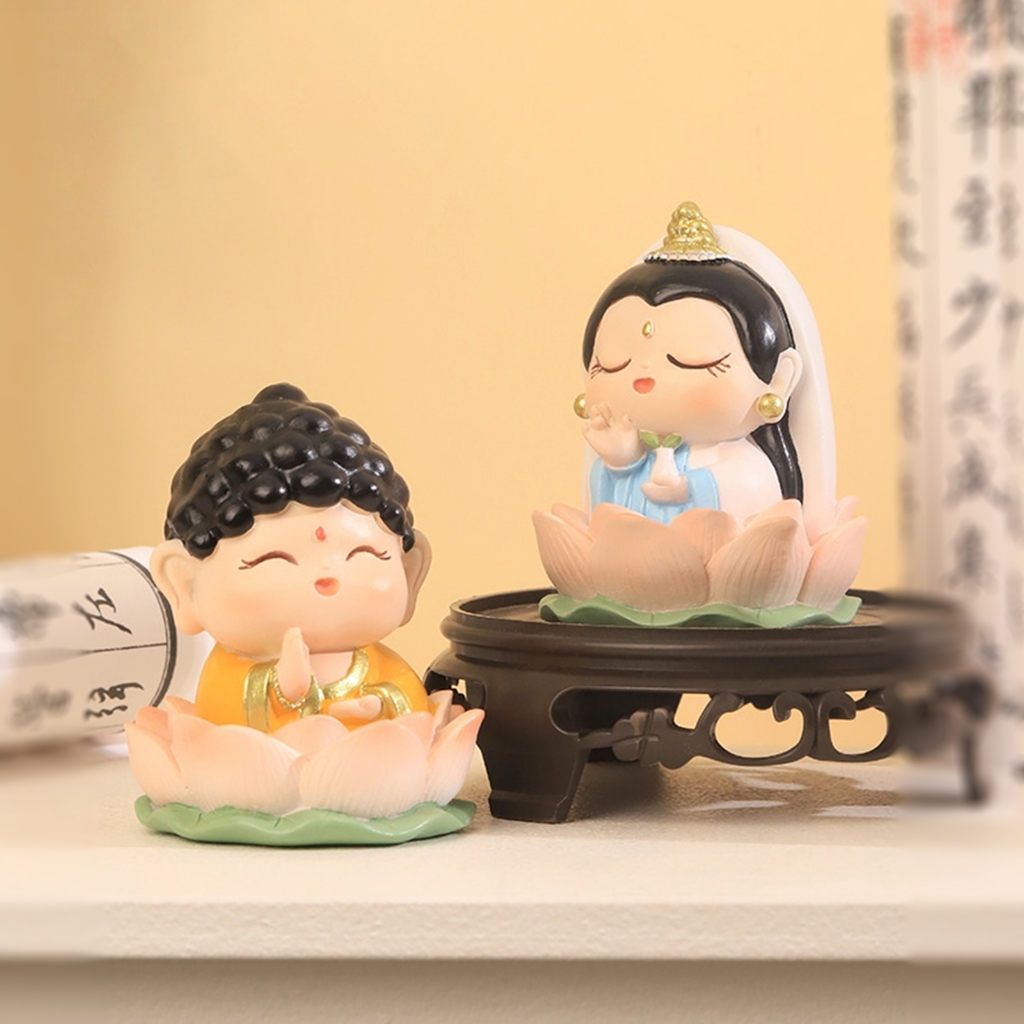 Dễ Thương Tượng Phật Nhỏ Để Bàn Trang Trí Nội Thất Xe Hơi Trang Trí Văn Phòng / Khách Sạn