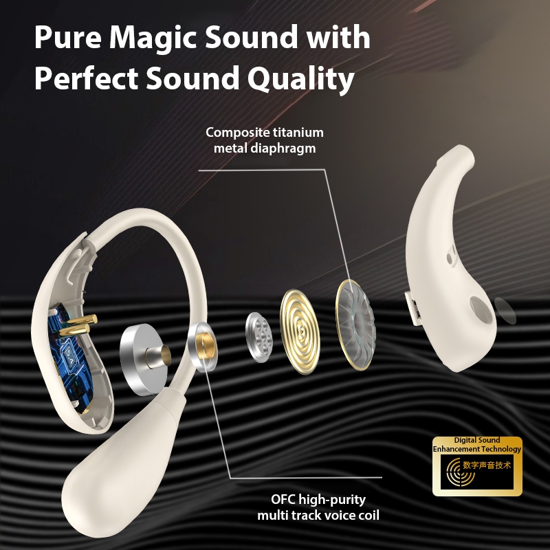 Monster Open Ear AC210 Bluetooth 5.4 Tai Nghe Không Dây OWS Mở Hoàn Toàn Earhook IPX5 Chống Nước