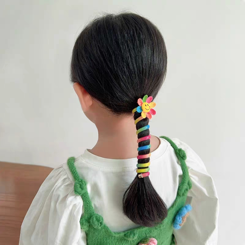 Dây Cột Tóc Co Giãn Cao Hình Ngôi Sao / Bông Hoa Phong Cách Hàn Quốc CHLINS