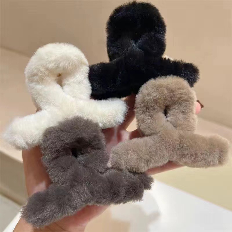 Kẹp tóc CHLINS màu trơn đơn giản cho nữ