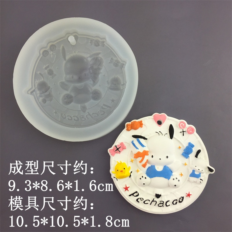 Hoạt Hình Khuôn Silicon Làm Mặt Dây Chuyền Thủ Công Hình Búp Bê Xinh Xắn