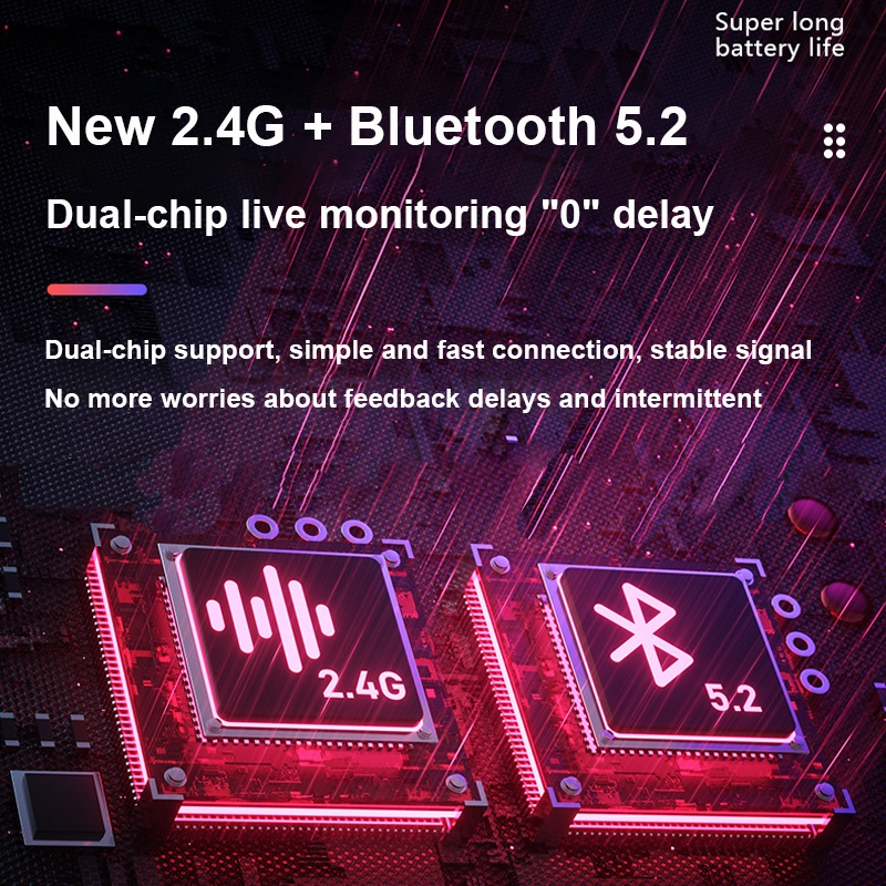 Tai Nghe Không Dây bluetooth 2.4g hifi Hai Chế Độ Kèm mic