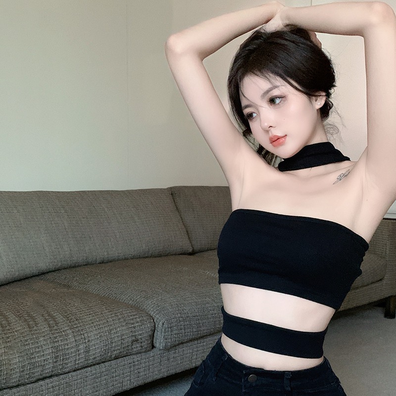 Áo Croptop Sát Nách Màu Trơn Dáng Ôm Gợi Cảm Thời Trang Cho Bạn Gái