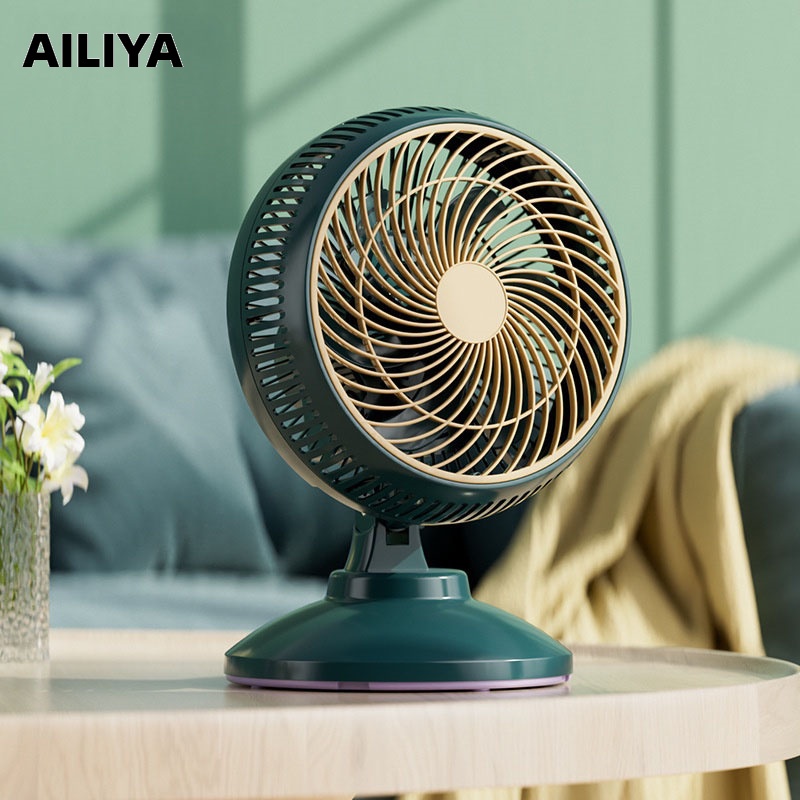 AILIYA Quạt Điện Để Bàn Kích Thước Nhỏ Tự Động Lắc Thông Gió Cho Phòng Ngủ / Văn Phòng