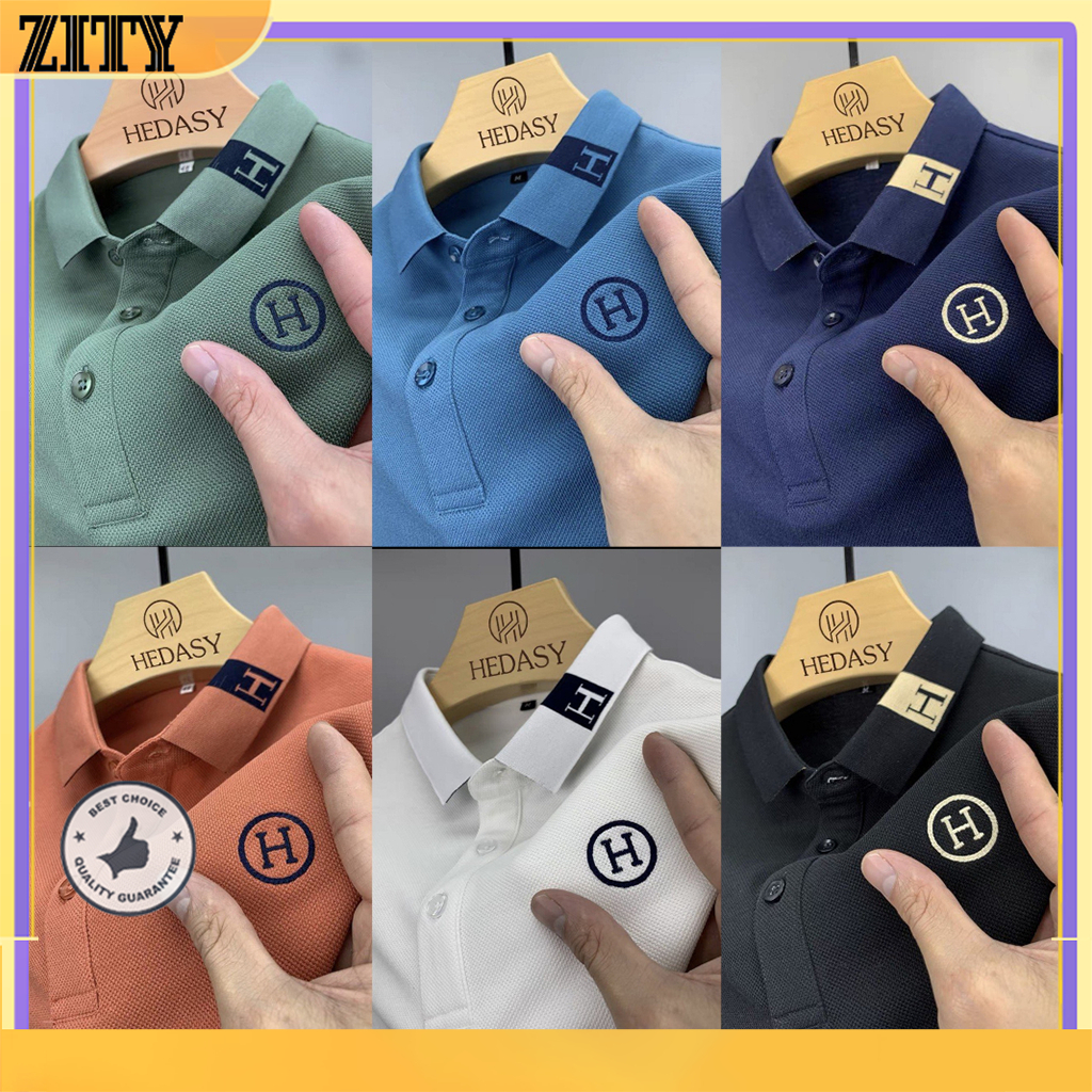 ZITY Áo phông polo nam cao cấp áo thun có cổ thêu chữ H vải cá xấu Cotton cao cấp trẻ trung chuẩn form