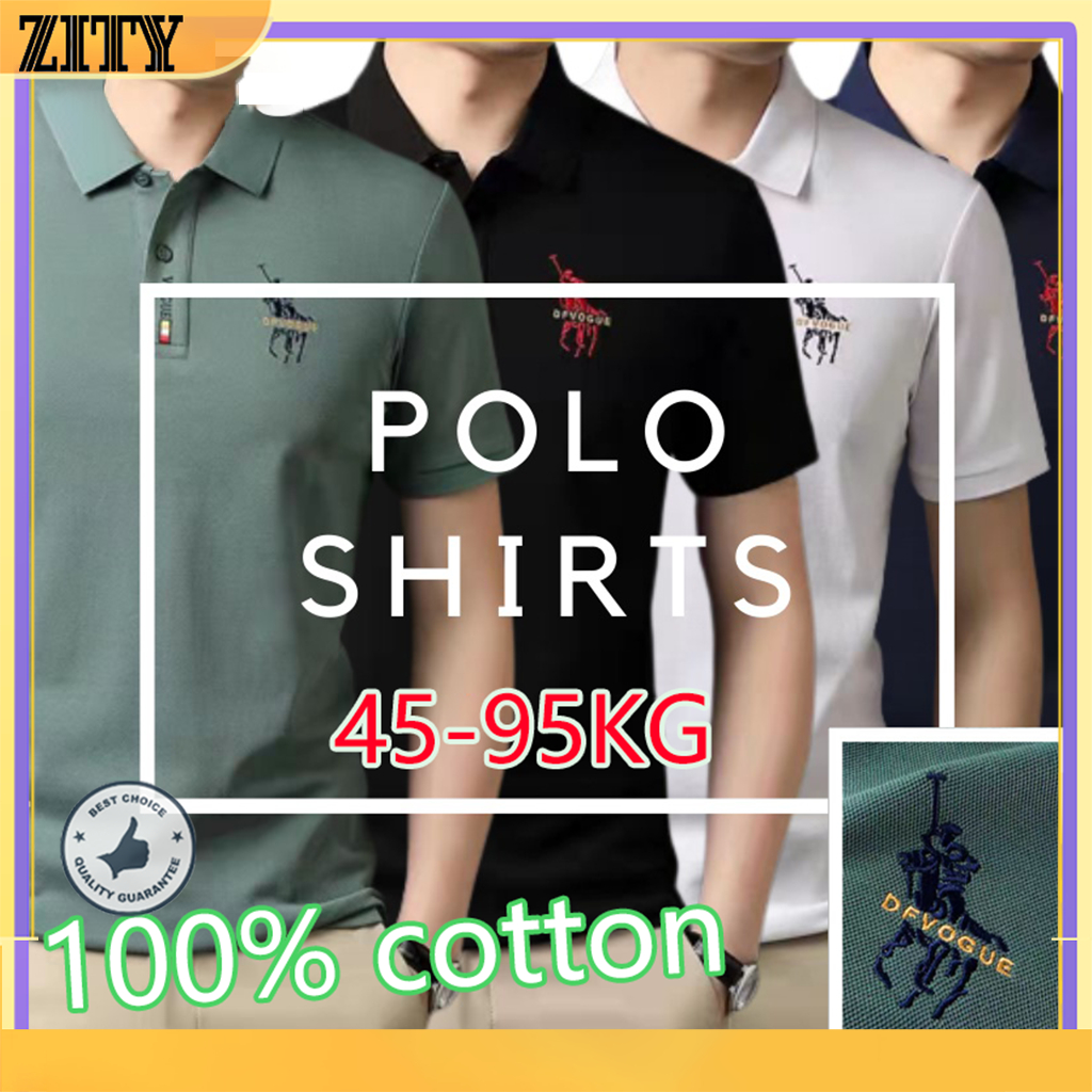 ZITY Áo thun nam POLO có cổ trơn vải cá sấu cotton cao cấp ngắn tay màu cực sang trọng lịch lãm