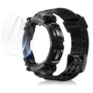 Ốp SUPCASE Unicorn Beetle Pro Series cho Galaxy Watch 6 Classic 47mm 2023 Phát hành 2 gói Bảo vệ màn hình Vỏ bảo vệ chắc chắn có dây đeo