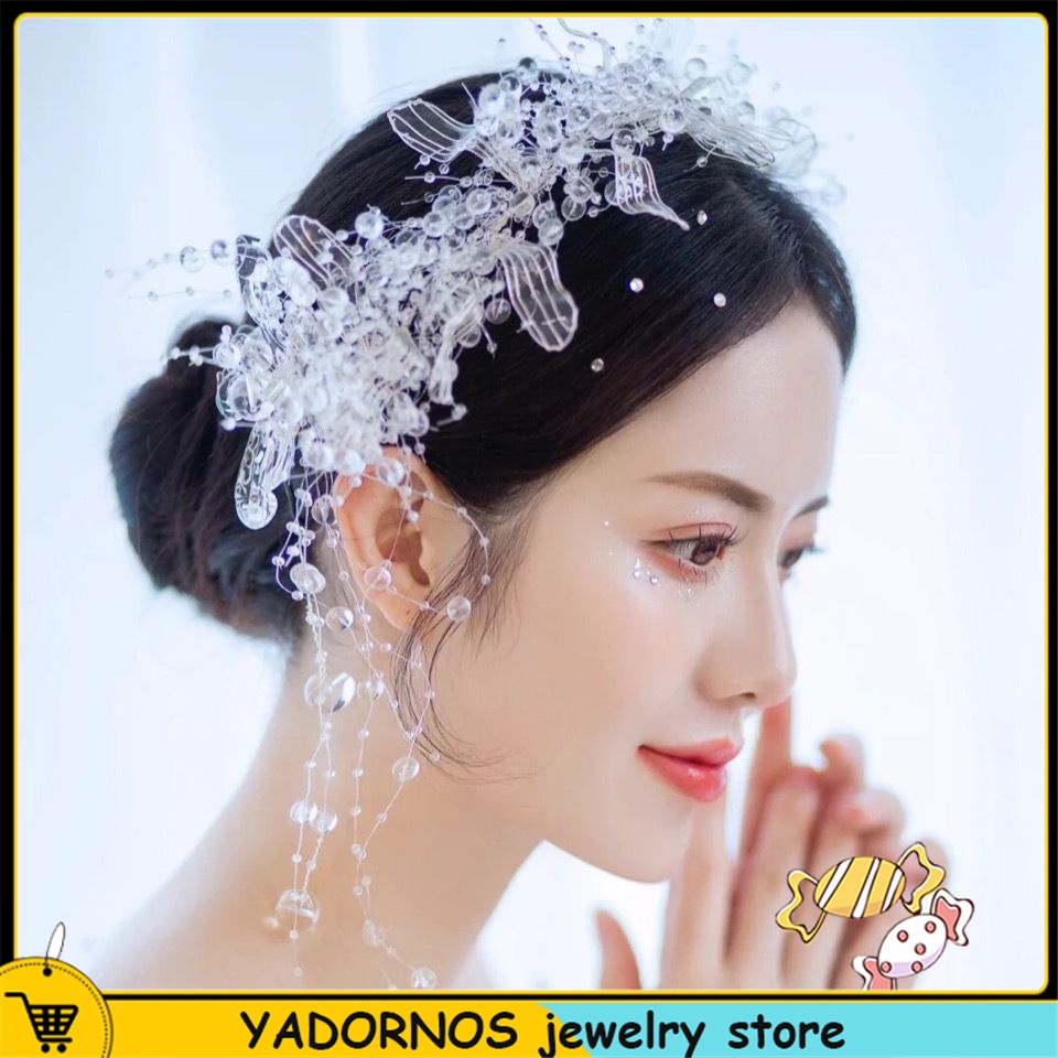 YADORNOS Cài Tóc Hoa Đính Đá Sang Trọng Cho Nữ