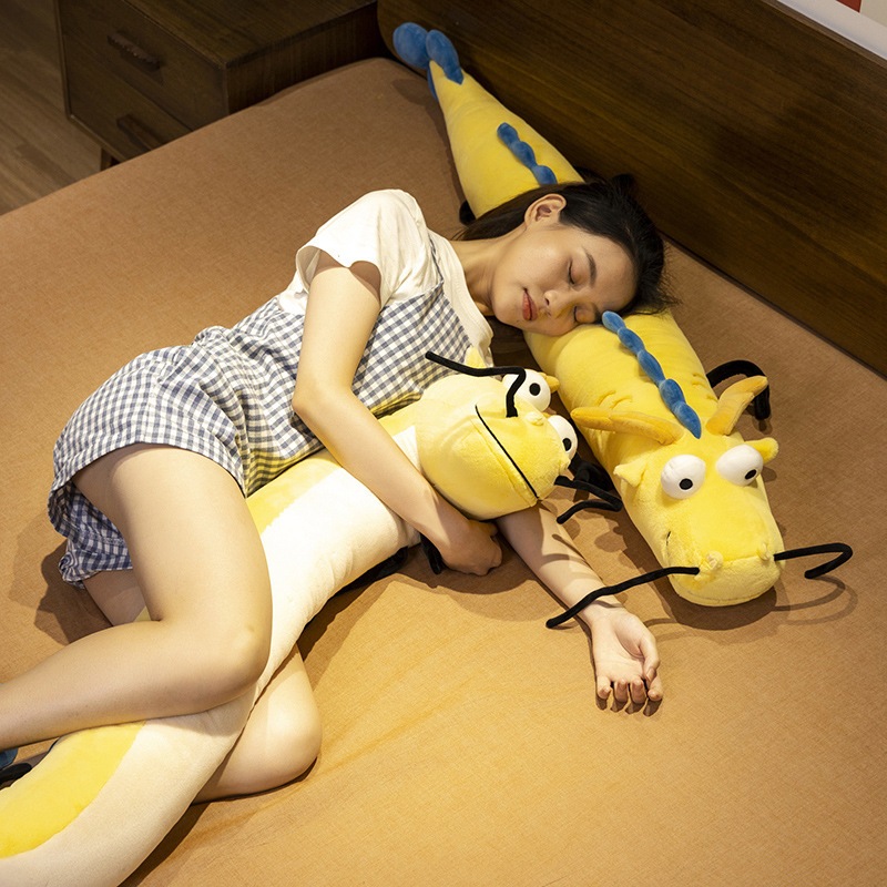 LAHOMIA 125cm Thú Gối Nhồi Bông Mềm Hình Rồng Hoàng Đạo Độc Đáo Dễ Thương