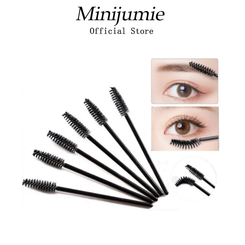 Minijumie Cọ Mascara chuốt lông mày chuốt mi ngắn Lông Mày Trang Điểm Làm Đẹp