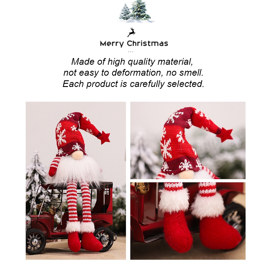 Búp Bê Hình Ông Già Noel Có Đèn Phát Sáng Trang Trí Giáng Sinh