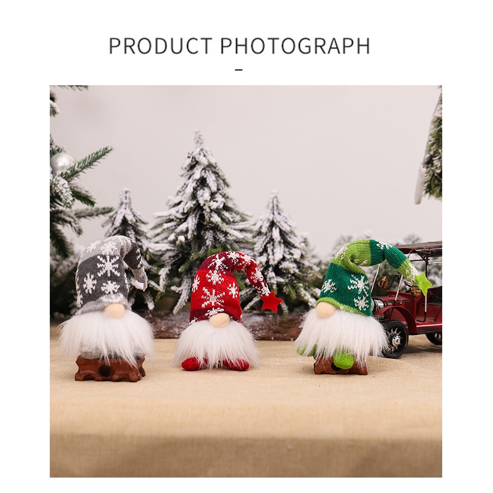 Búp Bê Hình Ông Già Noel Có Đèn Phát Sáng Trang Trí Giáng Sinh