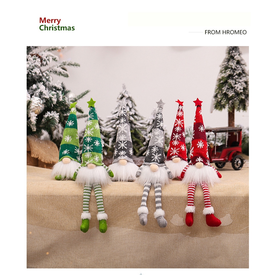 Búp Bê Hình Ông Già Noel Có Đèn Phát Sáng Trang Trí Giáng Sinh