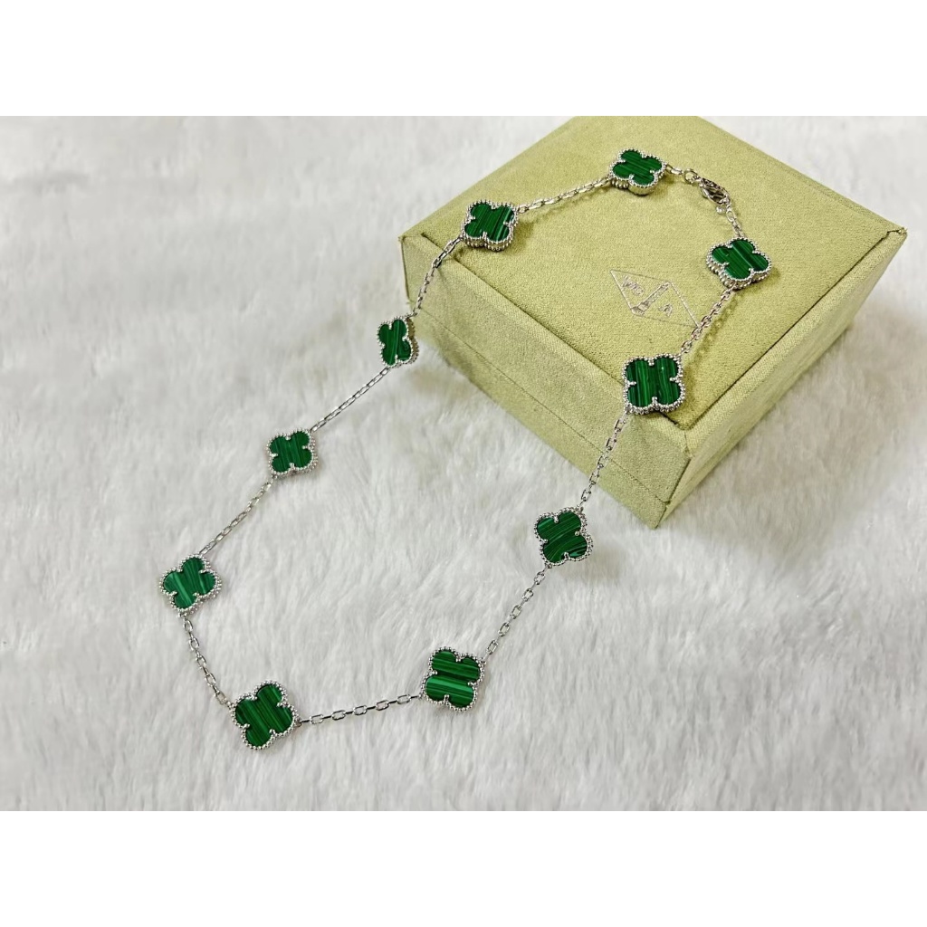 Van cleef & arpels Vòng cổ Cỏ Bốn Lá Với Mười Bông Hoa