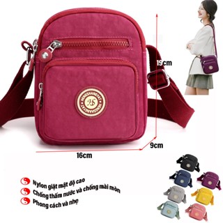 Túi Đựng Điện Thoại Đeo Chéo Vai Bằng nylon Chống Nước Hình Vuông Nhỏ Hàng Mới 2023 Dành Cho Bạn Nữ