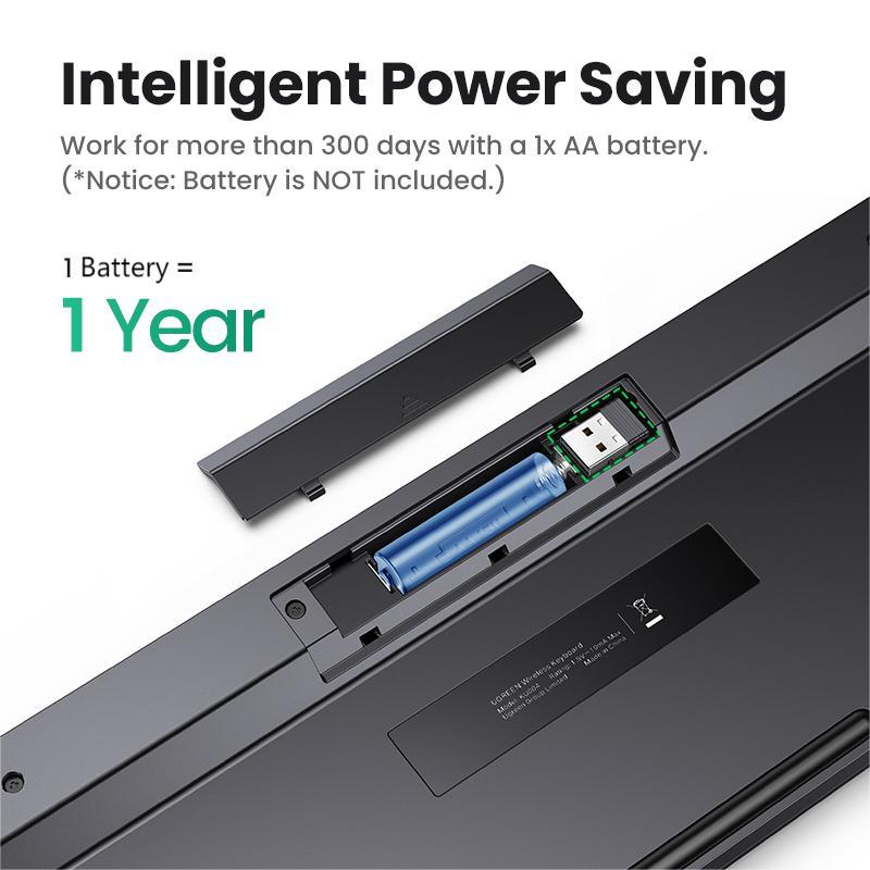 Ugreen Bàn Phím Không Dây 2.4g 2.4g 104 Phím Cho macbook pro ipad pro huawei matebook pc