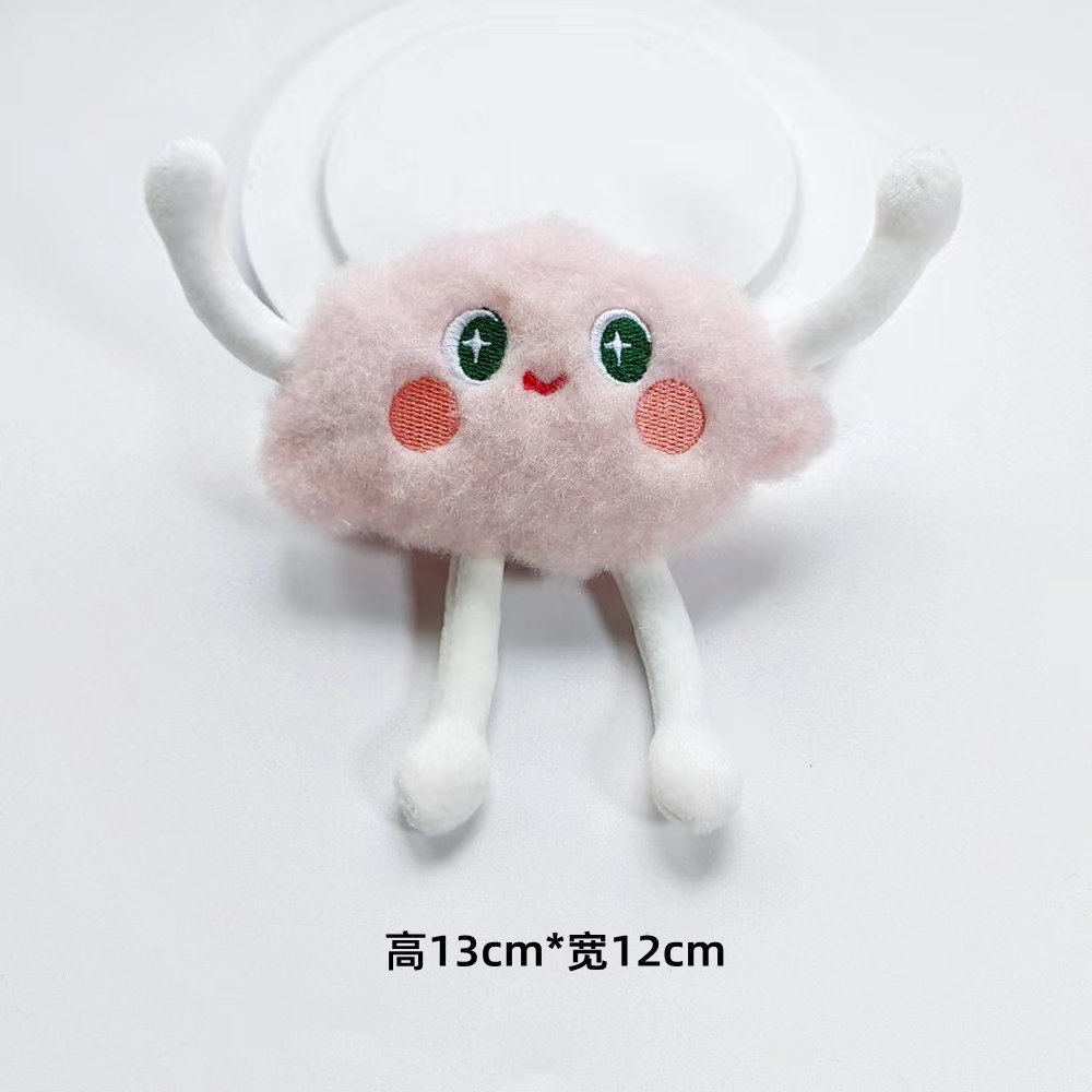 Huy Hiệu Cài Áo / Túi Xách Hình Hoạt Hình Bằng Lông Nhung Dễ Thương Xinh Xắn