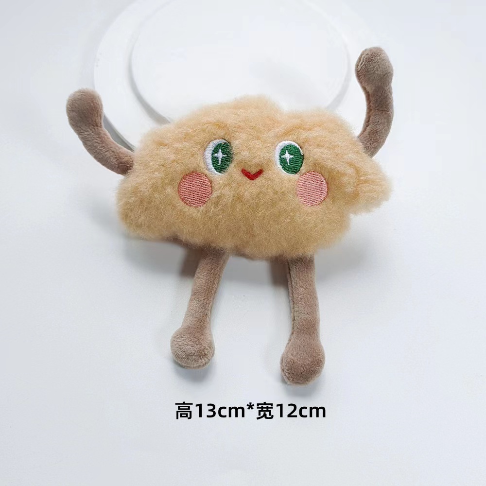 Huy Hiệu Cài Áo / Túi Xách Hình Hoạt Hình Bằng Lông Nhung Dễ Thương Xinh Xắn