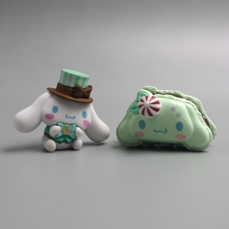 SANRIO Set 2 Mô Hình Mô Phỏng Nhân Vật Phim Hoạt Hình my melody kuromi pochacco Cinnamoroll 2.8-3.5cm