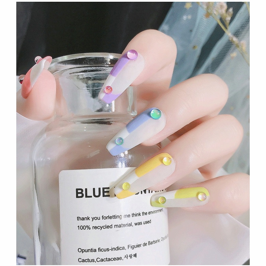 Bộ 6 Hộp Đá Đính Trang Trí Móng Tay Nghệ Thuật