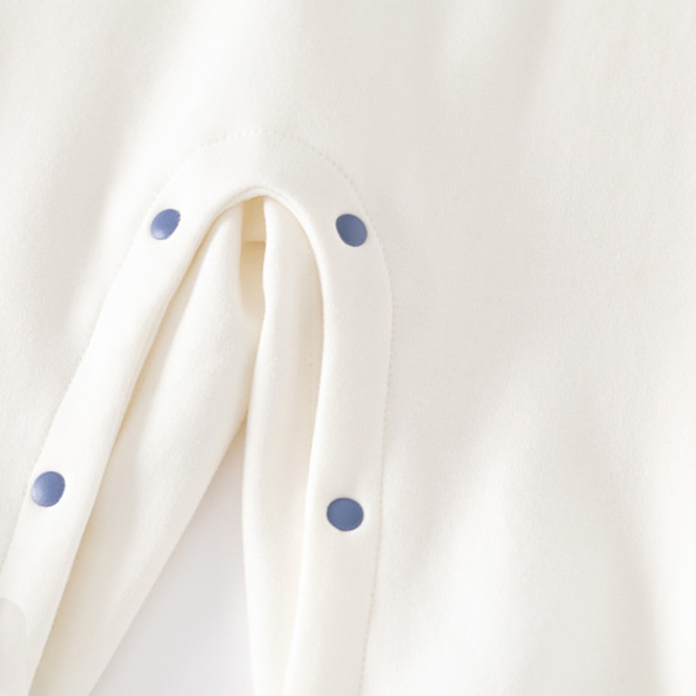 Áo Liền Quần Tay Dài In Hình Động Vật Bằng Vải cotton Thời Trang Xuân Thu Dành Cho Bé Sơ Sinh