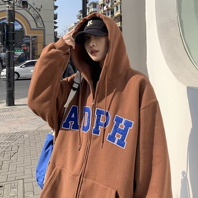 Áo Hoodie Dáng Rộng Có In Chữ Thời Trang Cá Tính Cho Nam