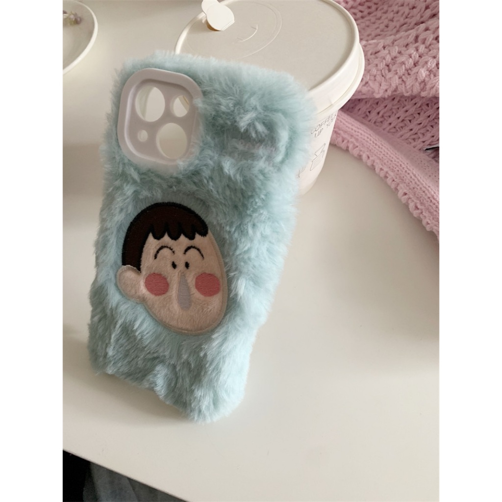 Ốp Điện Thoại Họa Tiết Cậu Bé Bút Chì Cho iphone 13 14 15 pro max