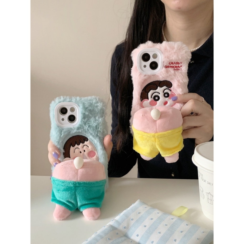 Ốp Điện Thoại Họa Tiết Cậu Bé Bút Chì Cho iphone 13 14 15 pro max