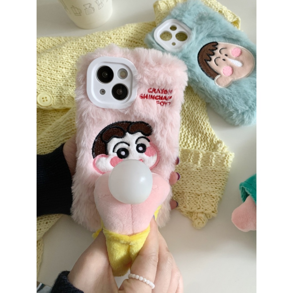 Ốp Điện Thoại Họa Tiết Cậu Bé Bút Chì Cho iphone 13 14 15 pro max